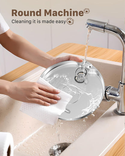 Cat Water Fountain Stainless Steel: 74oz/2.2L Cat Fountain for Drinking